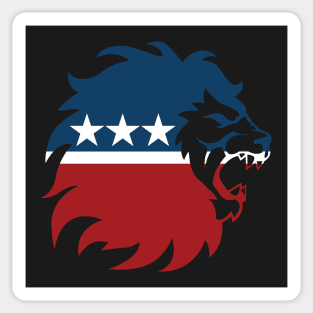 Libertarian Lion Sticker